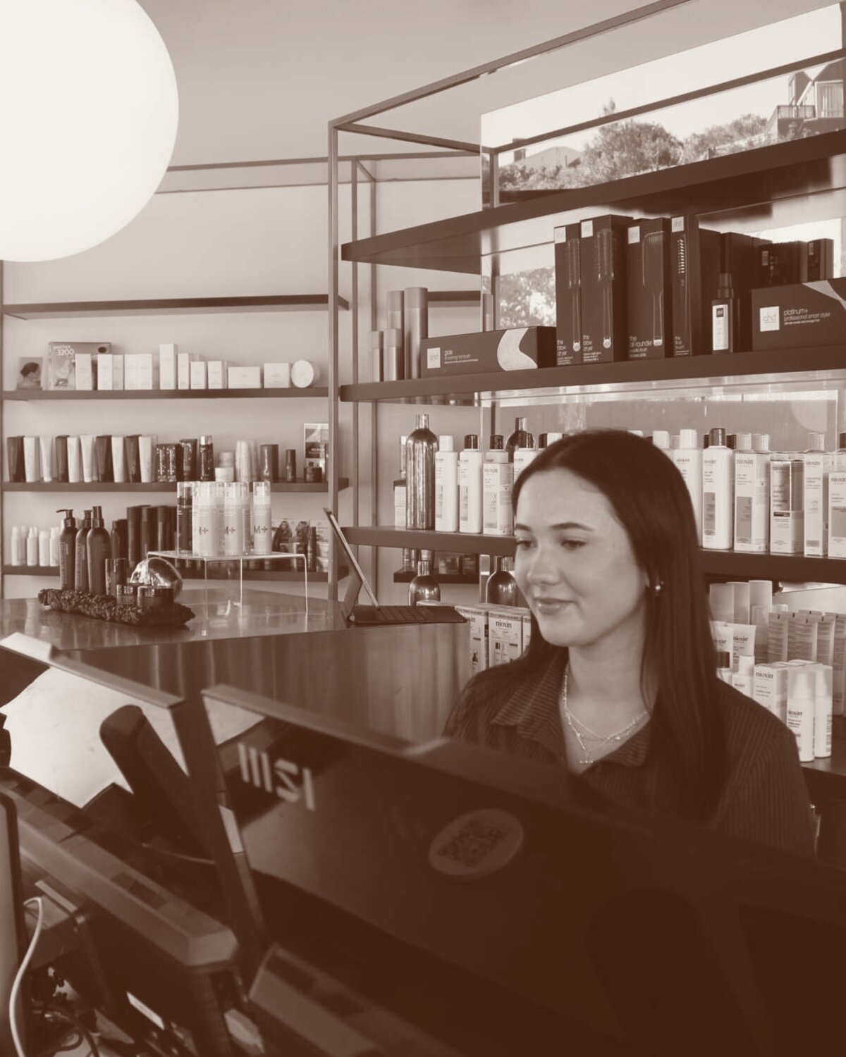 Piper, front of house at M11 Studio.